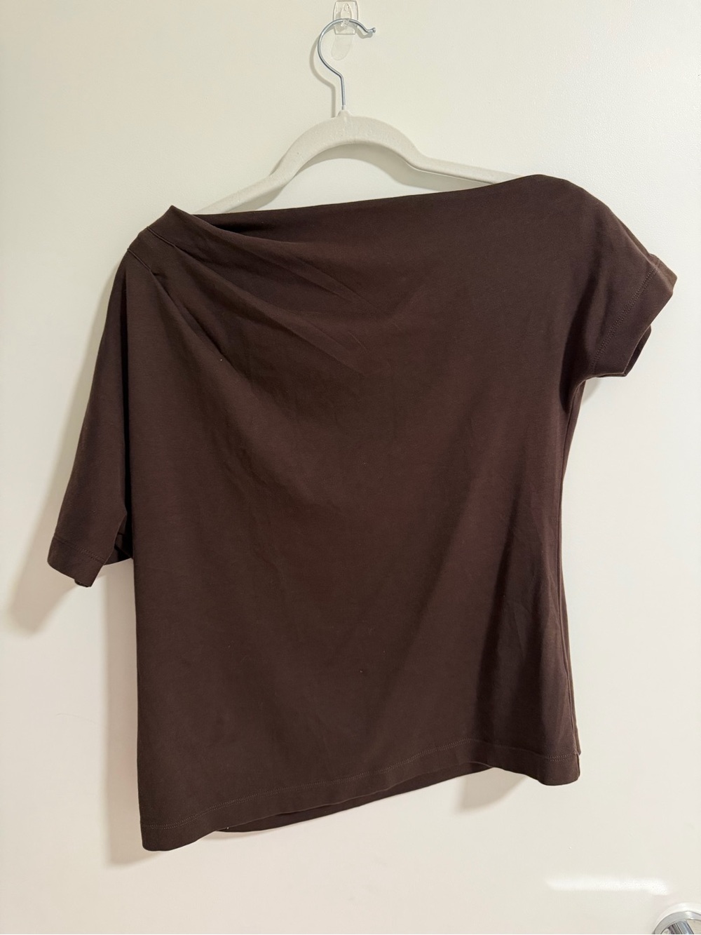 Aritzia Interlock cotton script top